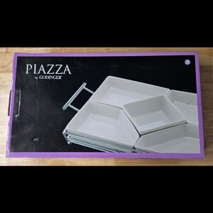 Piazza By Godinger White Relish Serving Set 6 Pieces